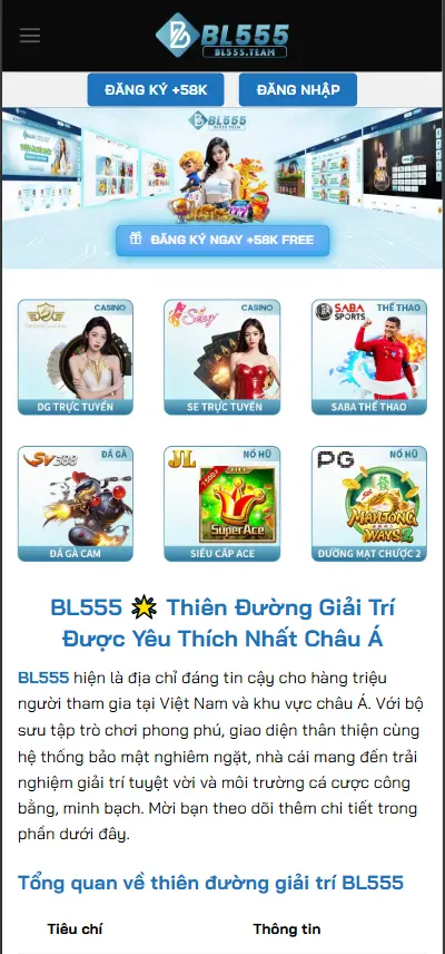 Truy cập trang chủ